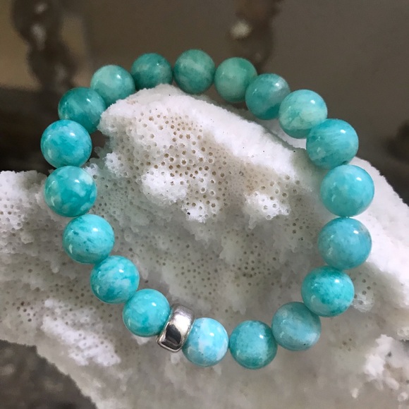 COPY - Gorgeous Amazonite beaded bracelet 🍀🍀 - Picture 1 of 4
